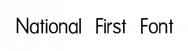 National First Font  Descarca Fonturi Gratis