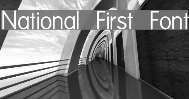 National First Font フォント examples
