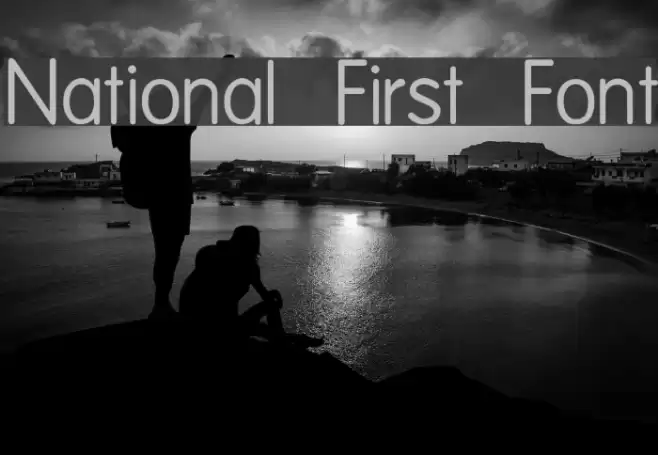 National First Font フォント examples