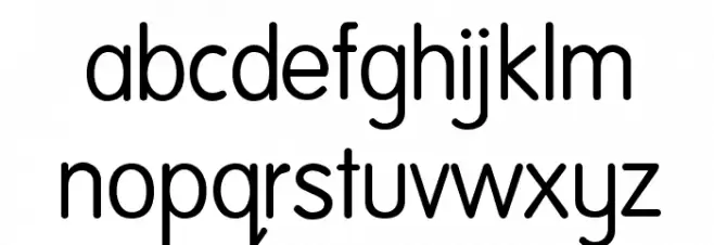 National First Font フォント 小文字