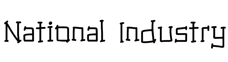 National Industry  免费字体下载