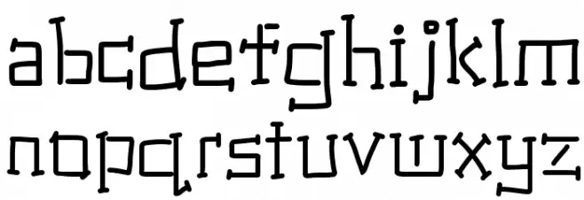 National Industry خط أحرف صغيرة