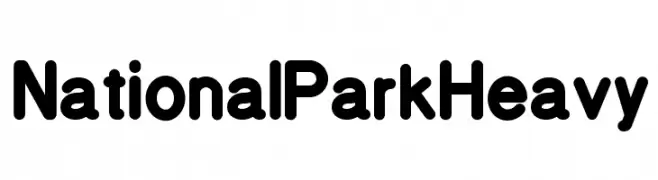 National Park Heavy  Frei Schriftart Herunterladen