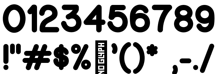 National Park Heavy フォント その他の文字