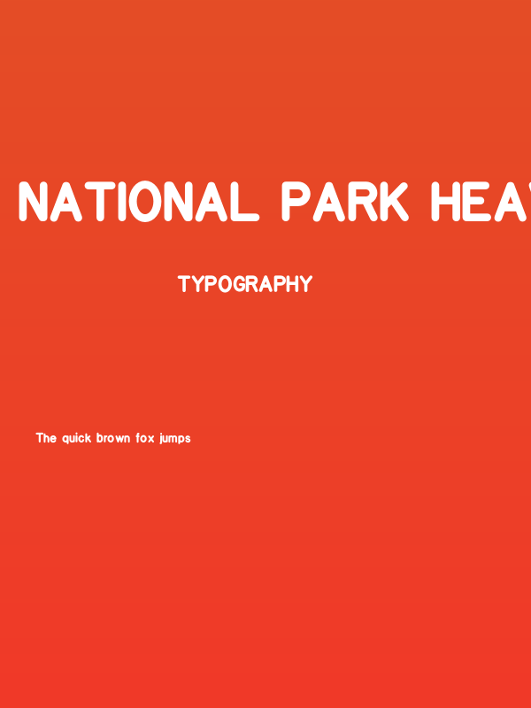 National Park Heavy Poster