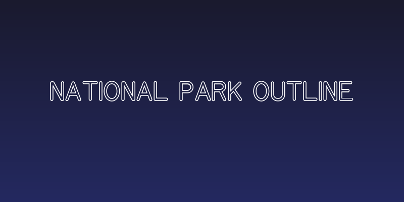 National Park Outline Social Header