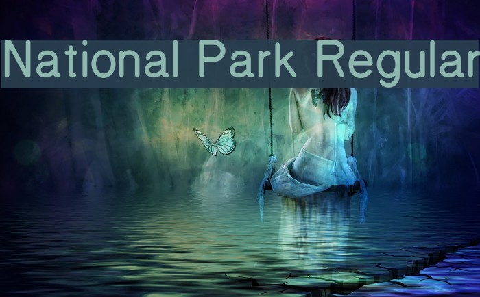 National Park Regular Font examples