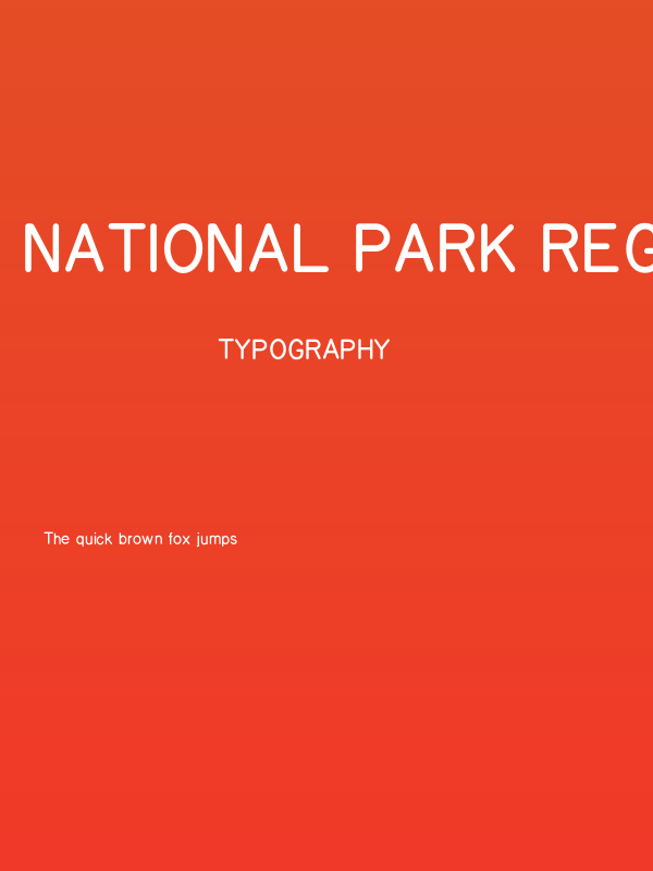 National Park Regular Poster