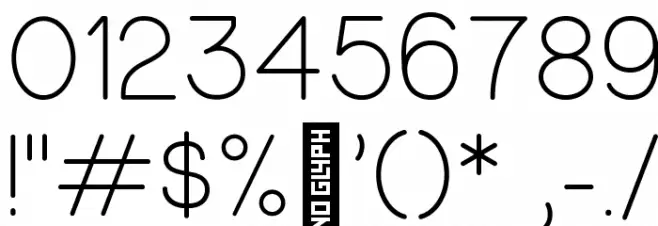 National Park Thin Font OTHER CHARS