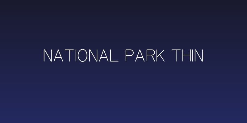 National Park Thin Social Header