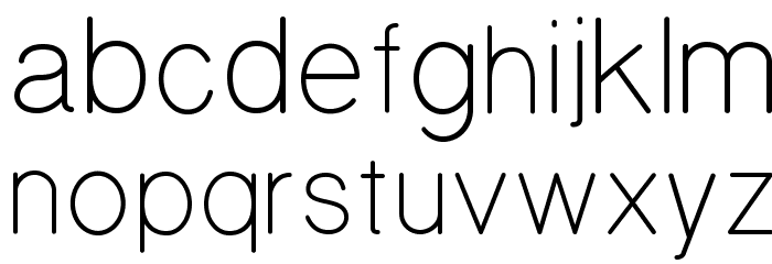 National Park Thin Font LOWERCASE