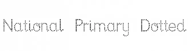 National Primary Dotted  baixar fontes gratis