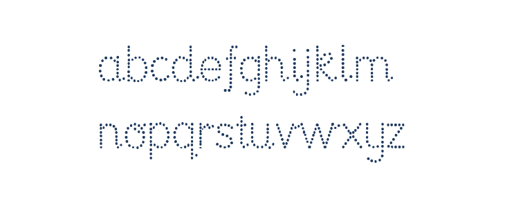 National Primary Dotted Lowercase