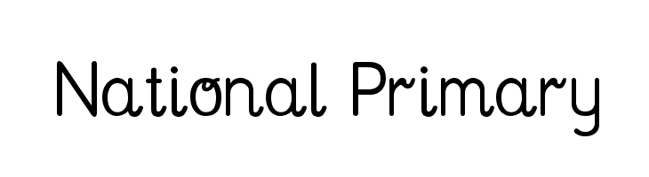 National Primary Font
