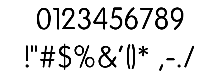 National Primary Font OTHER CHARS