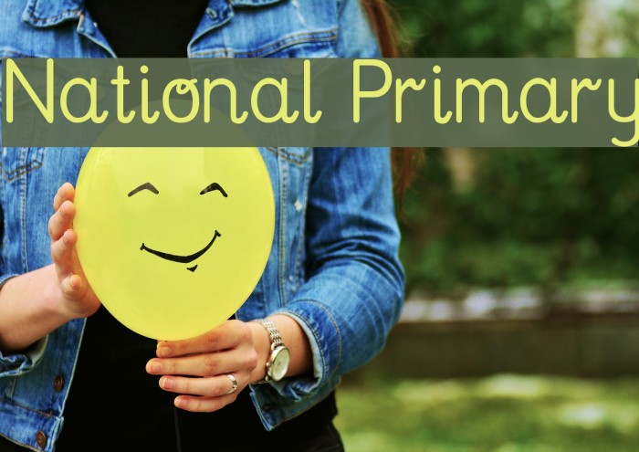 National Primary Font examples