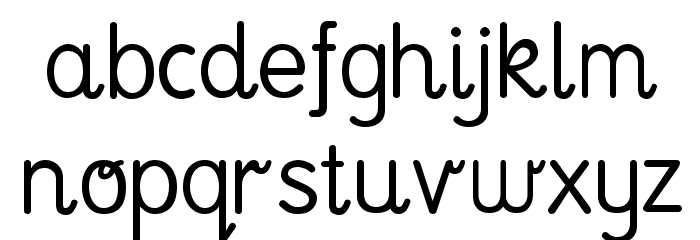 National Primary Font LOWERCASE