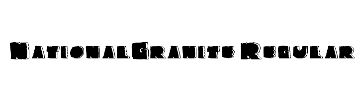 NationalGranite-Regular  Descarca Fonturi Gratis