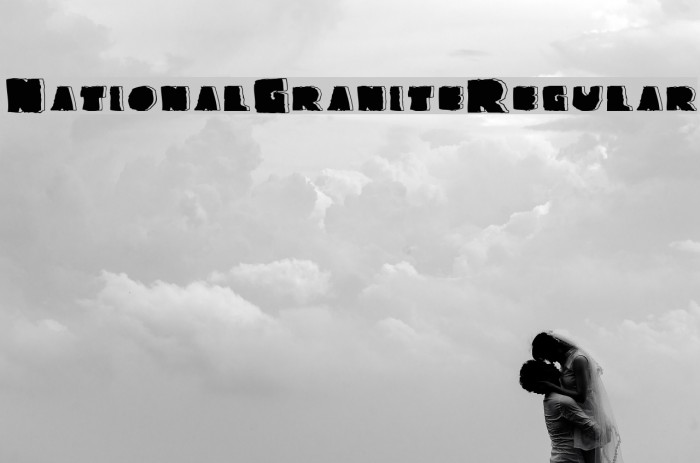 NationalGranite-Regular Font examples