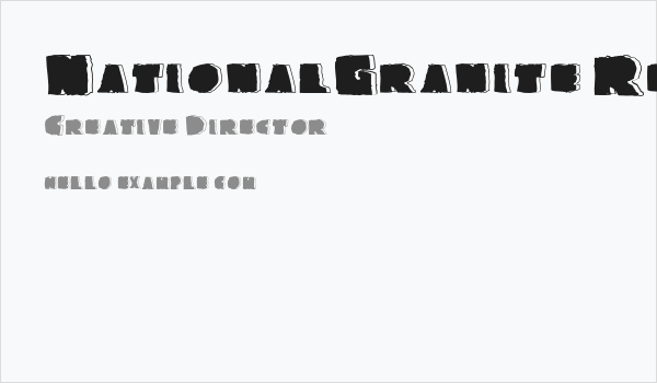 NationalGranite-Regular Business Card