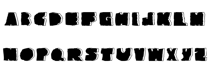 NationalGranite-Regular Font LOWERCASE