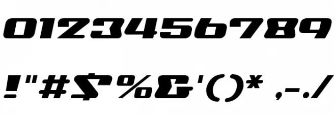 Nationalyze ALP Font OTHER CHARS