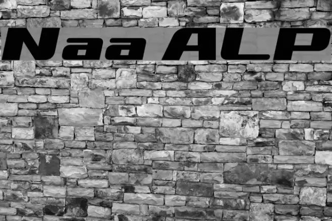 Nationalyze ALP Font examples