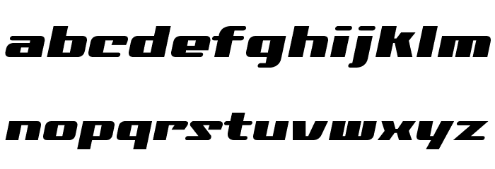 Nationalyze ALP Font LOWERCASE