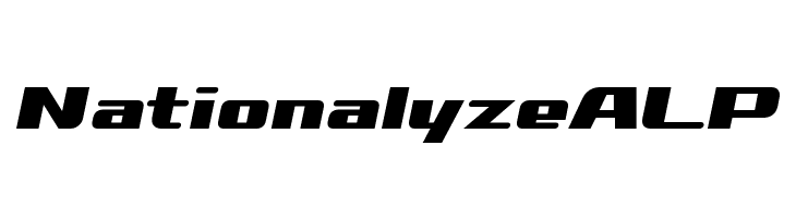 NationalyzeALP  नि: शुल्क फ़ॉन्ट्स डाउनलोड