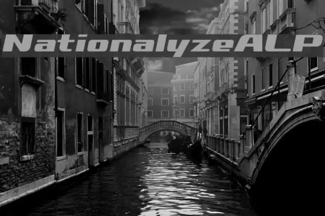 NationalyzeALP Font examples