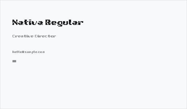 Nativa Regular Business Card