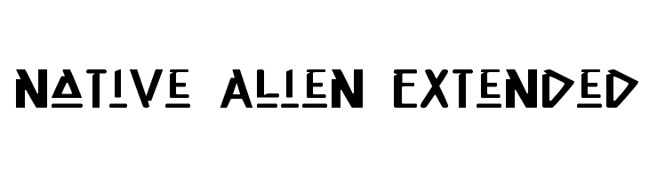 Native Alien Extended  フリーフォントのダウンロード