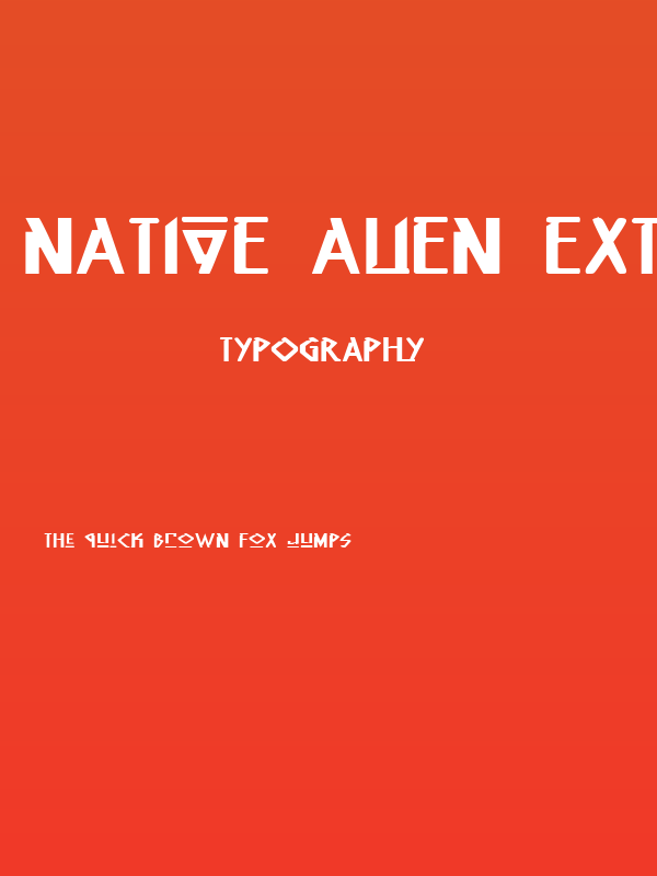 Native Alien Extended Poster
