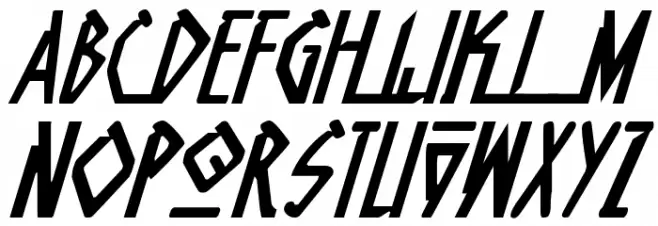 Native Alien Italic Fonte MAIÚSCULAS