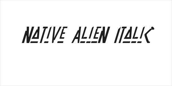 Native Alien Italic Logo