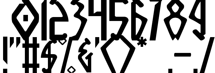 Native Alien Font OTHER CHARS