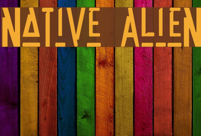 Native Alien Font examples