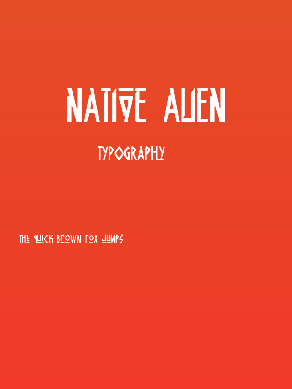 Native Alien Poster