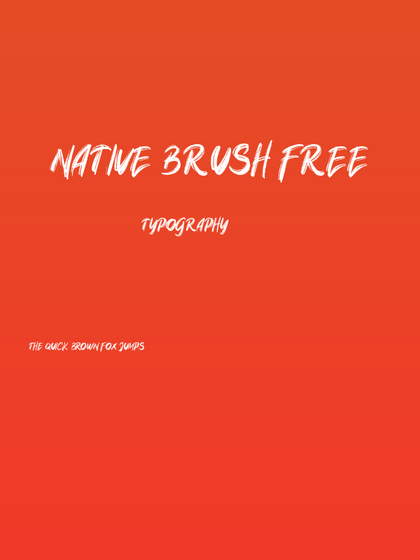 Native Brush FREE Poster