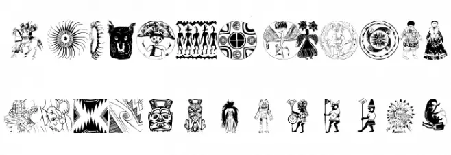 NativeAmericans 字体 大写