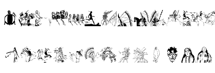 NativeAmericans Font LOWERCASE