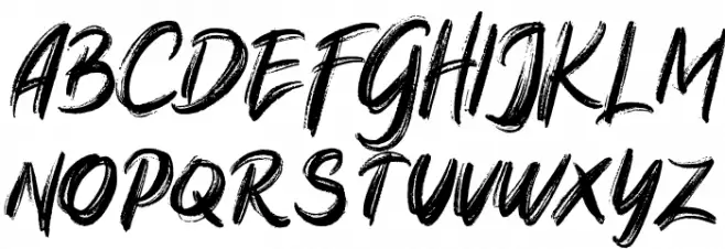 NativeBrushFREE Schriftart Groß