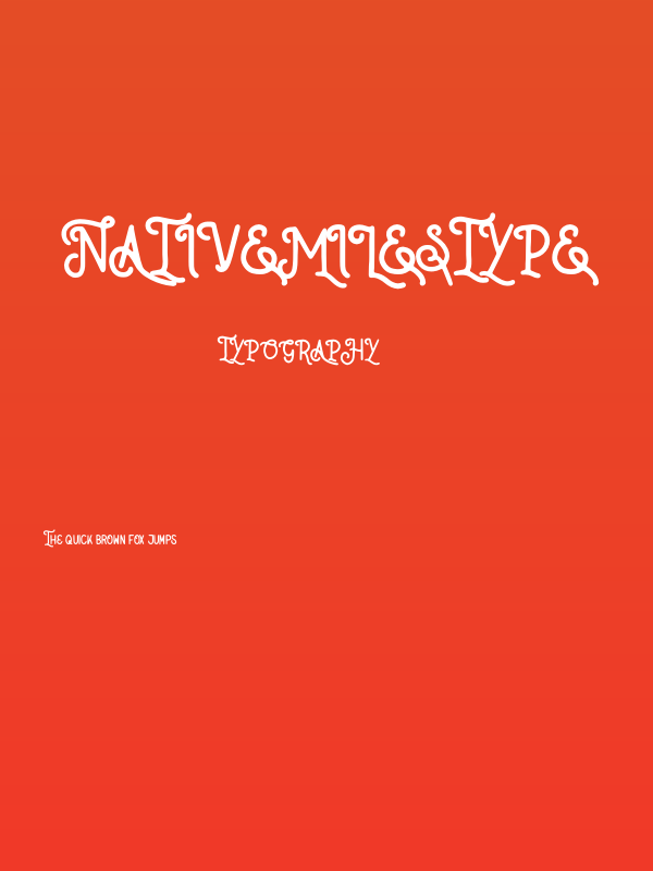 NativeMilesType Poster