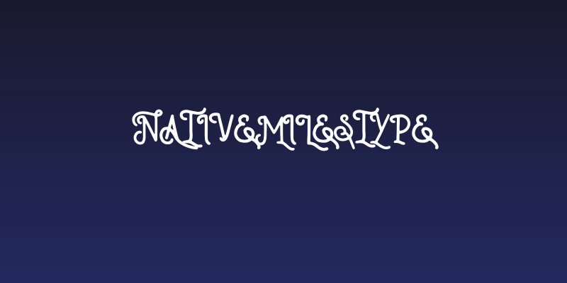 NativeMilesType Social Header