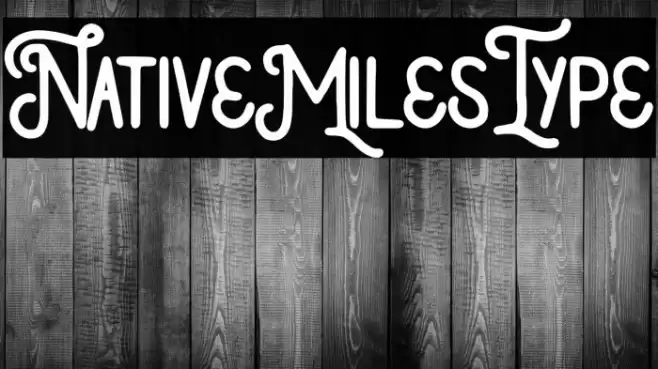 NativeMilesType Font examples