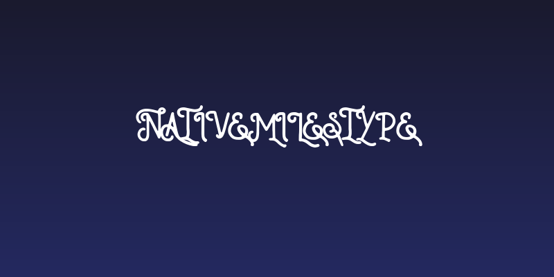 NativeMilesType Social Header