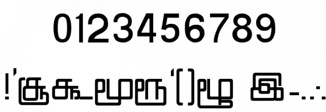 Nattai Regular Font OTHER CHARS