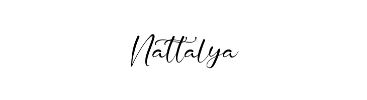Nattalya  Скачать бесплатные шрифты