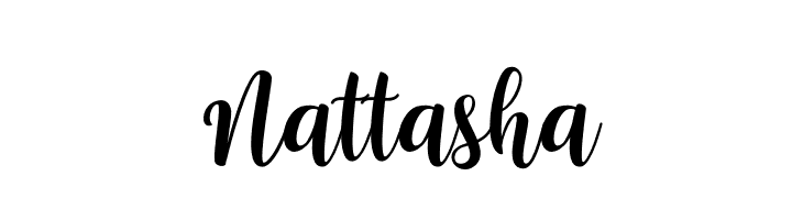 Nattasha  フリーフォントのダウンロード