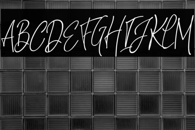 NatthalieSignature Font examples